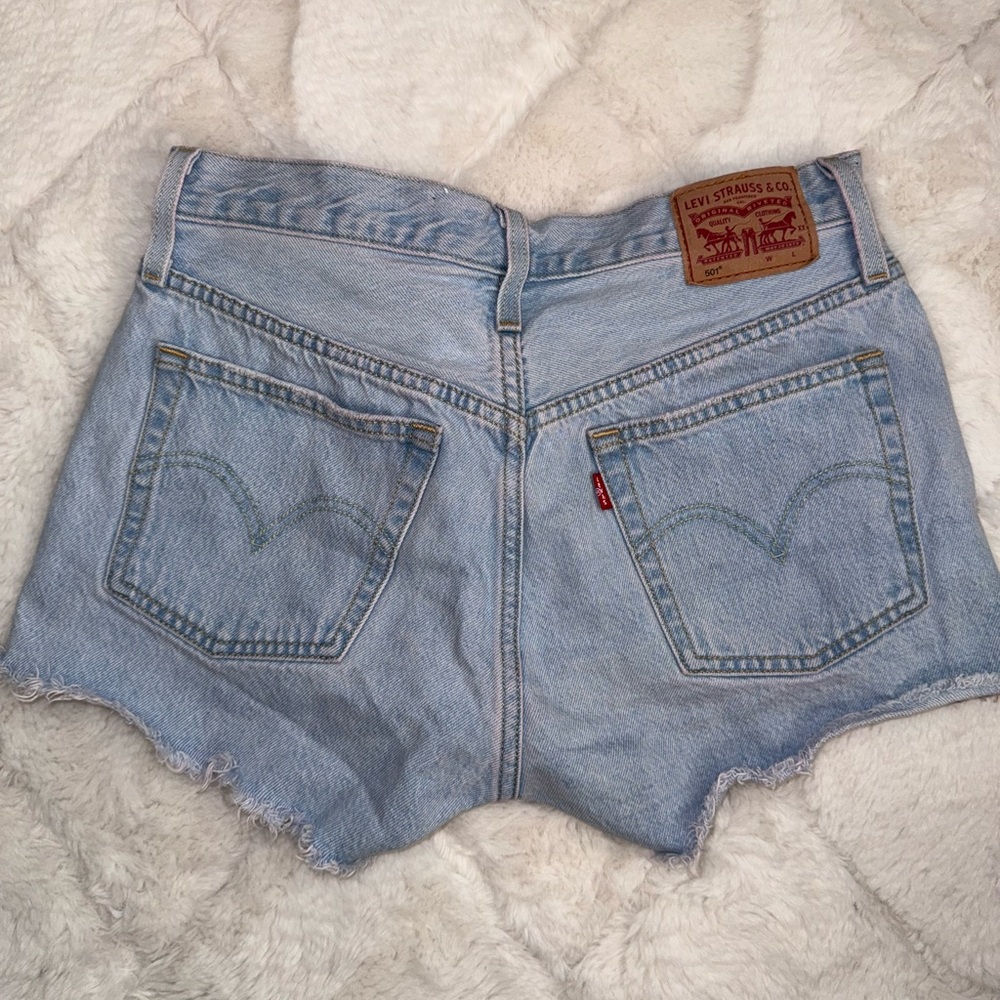 Levi's Women's Light Blue Denim Shorts